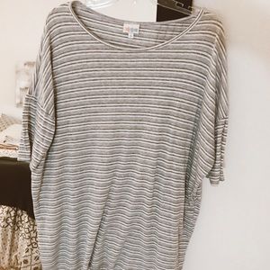 LULAROE STRIPED TUNIC